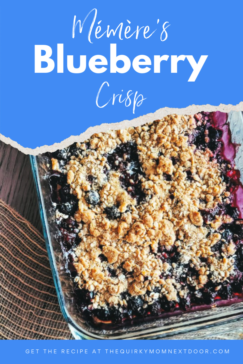 memeres blueberry crisp