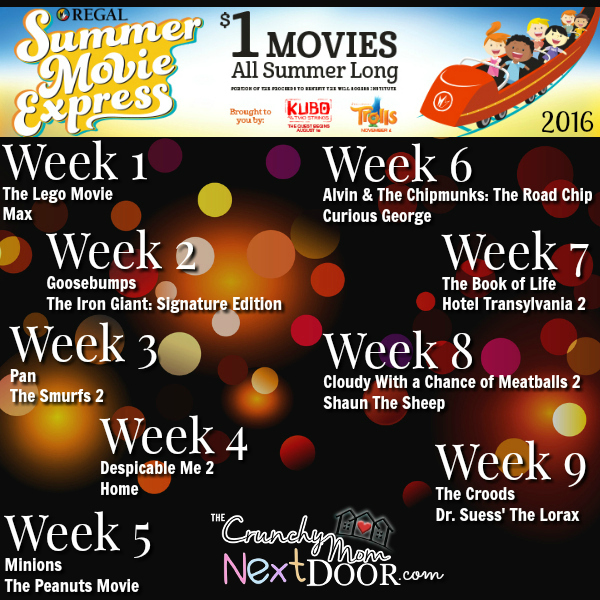Regal Summer Movie Express 1 Movies are Back! The Quirky Mom Next Door