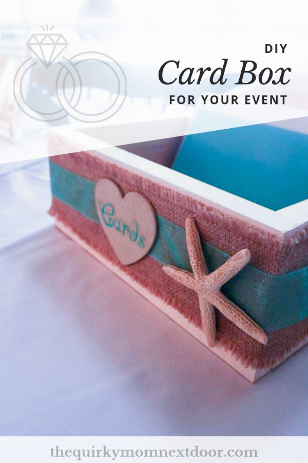 Make your own card box for your wedding or vow renewal.