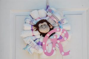 diy baby shower wreath