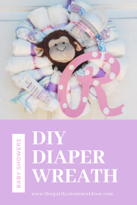 diy diaper wreath