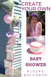 baby shower blocks backdrop