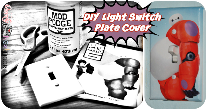 DIY light switch plate cover