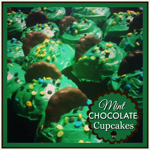 mint chocolate cupcakes