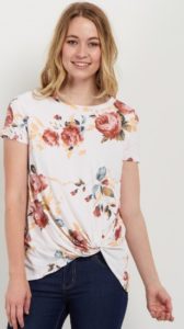 pinkblush knotted shirt