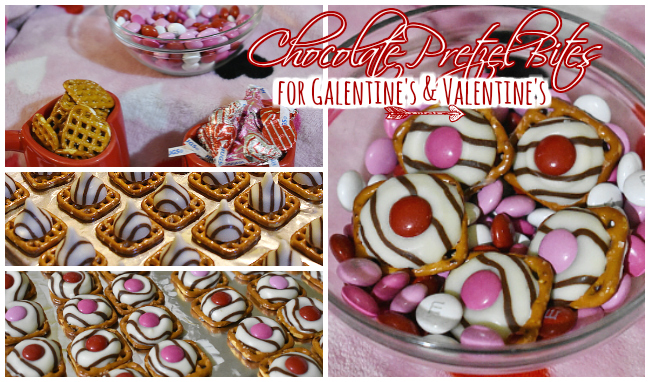 Valentine's Day chocolate pretzel bites