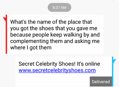 electra secret celebrity shoes