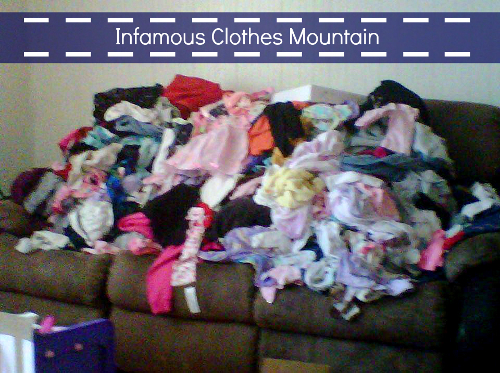 clothes mountain
