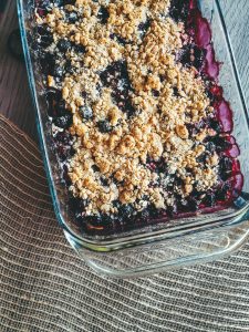 blueberry crisp