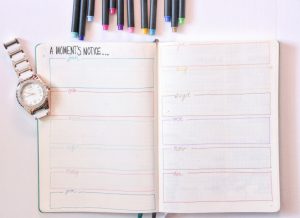 bullet journal page