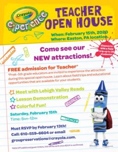 crayola teacher open house
