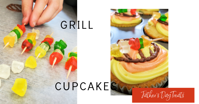 Father's Day cupcakes grill